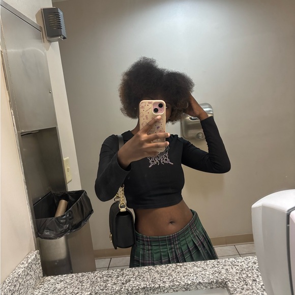 Fashion Nova Green Plaid Mini Skirt - Picture 3 of 3